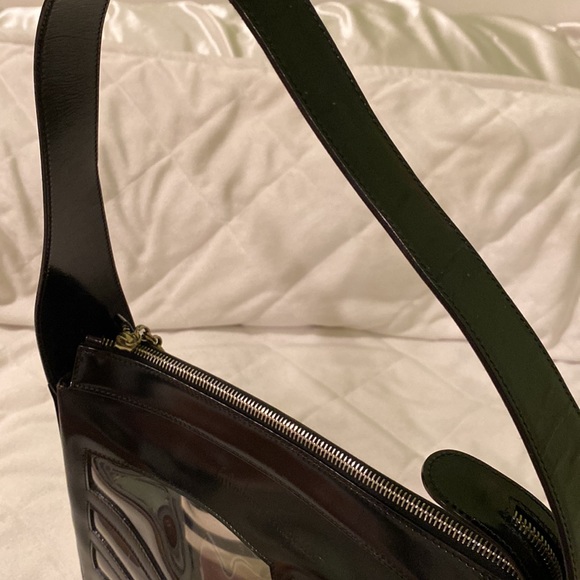 AUTHENTIC Salvatore Ferragamo Handbag - Clear, Black, Tote - Picture 5 of 6